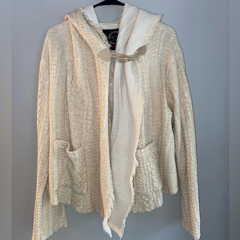 Johnny Was - hooded toggle cardigan